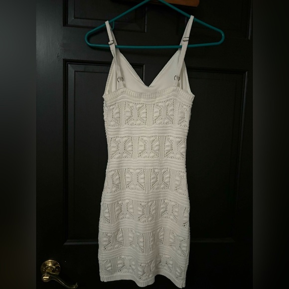 This beautiful crochet cream dress is ready to wear! Has been worn once! Size SM - Picture 2 of 2